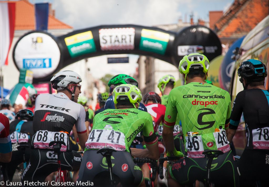 On the start line at the 2016 Tour of Poland