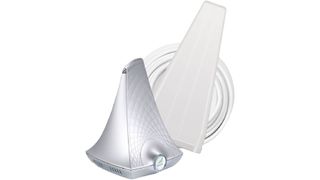 Product shot of SureCall Flare 3.0 cellphone signal booster, one of the best cellphone signal boosters