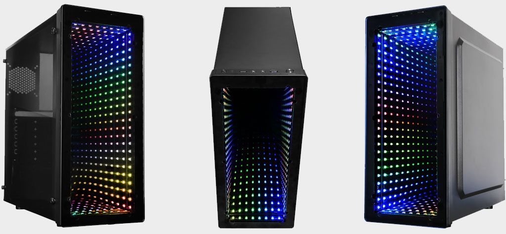 Raidmax stuck a mirror in its latest case for a trippy lighting effect