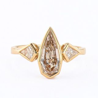 1.17 Modified Champagne Pear Shape Ring