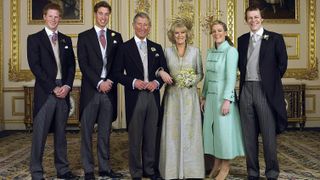 Official Wedding group photo of King Charles and Queen Camilla