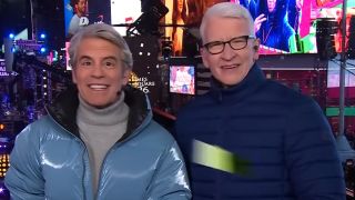 Andy Cohen and Anderson Cooper co-host New Year's Eve Live on CNN on December 31, 2025/January 1, 2026.