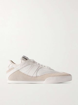 Kick Suede, Mesh and Leather Sneakers