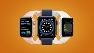 Tre Apple Watch-modeller side om side