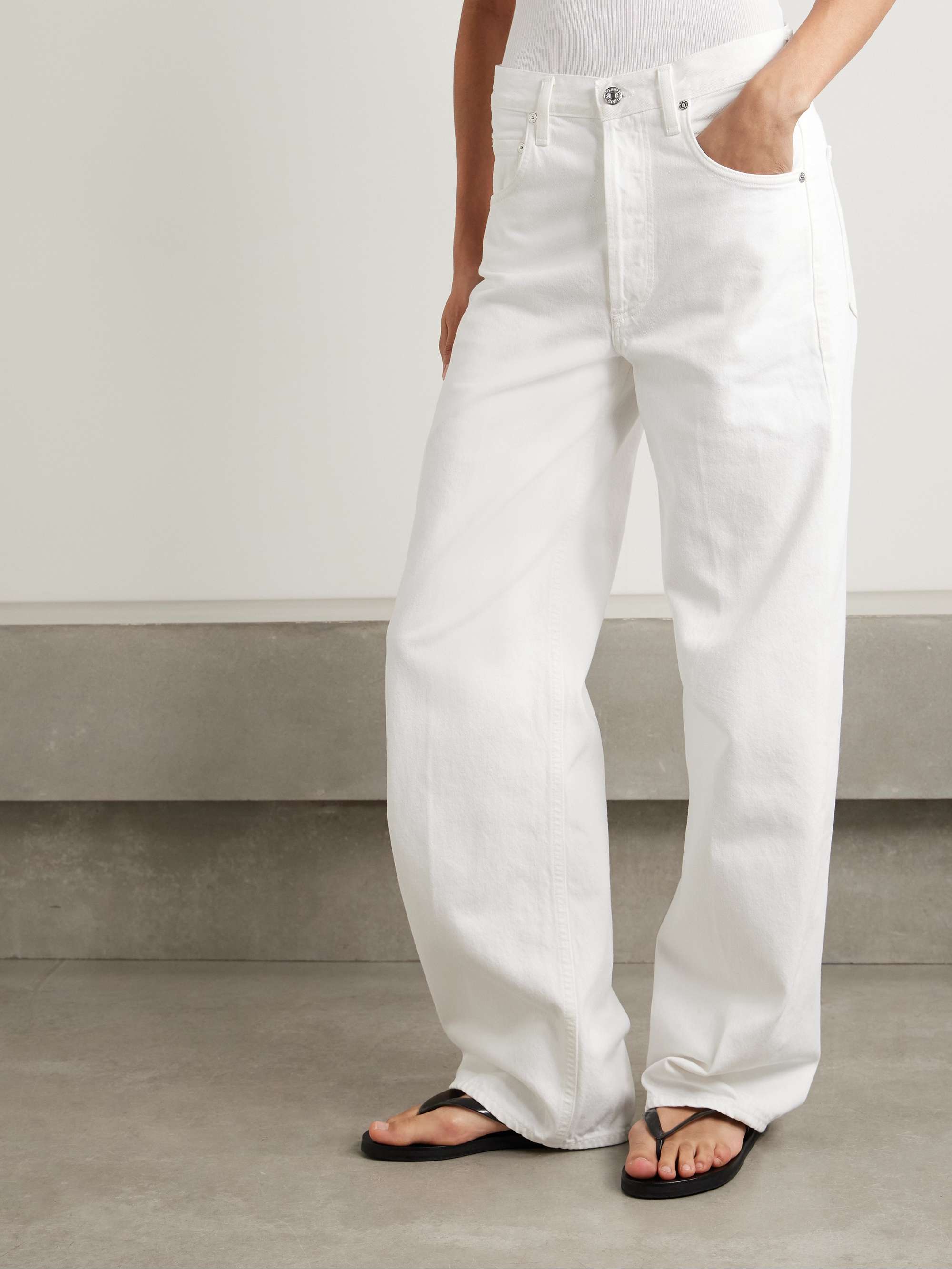 + Argent Ayla Baggy High-Rise Wide-Leg Jeans