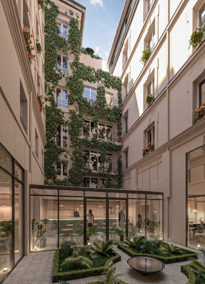 A look at the interior for the Grand Coeur hotel in Paris