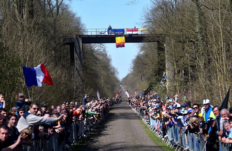 The forest of Arenburg is one of the most iconic sights in cycling
