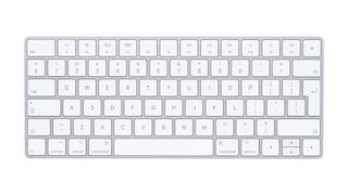 Apple Magic Keyboard against a white background