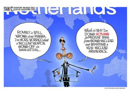 Obama cartoon Russia foreign policy