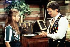 Waitress Jennifer Aniston Does Not Enjoy Her Last Talk With Her Boss In A Scene Of Twentieth Century Fox New Release "Office Space". (Photo By Getty Images)