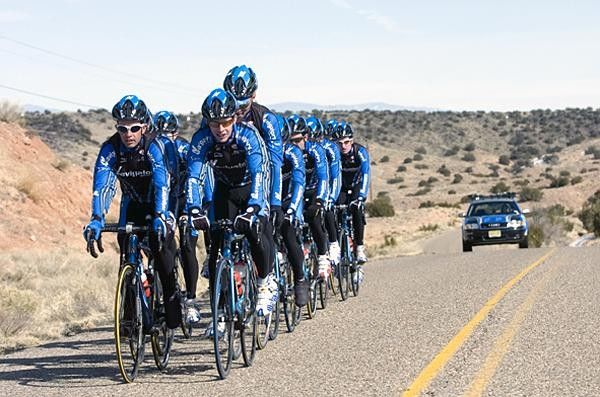 Hilton Clarke and David O'Loughlin lead the team back to town.