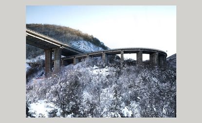 Concrete overpass in Tornimparte