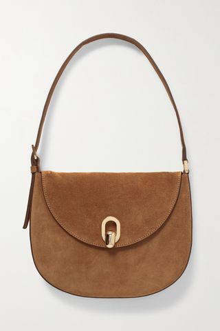 Tondo Small Suede Shoulder Bag