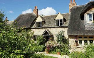 thatched renovated country cottage