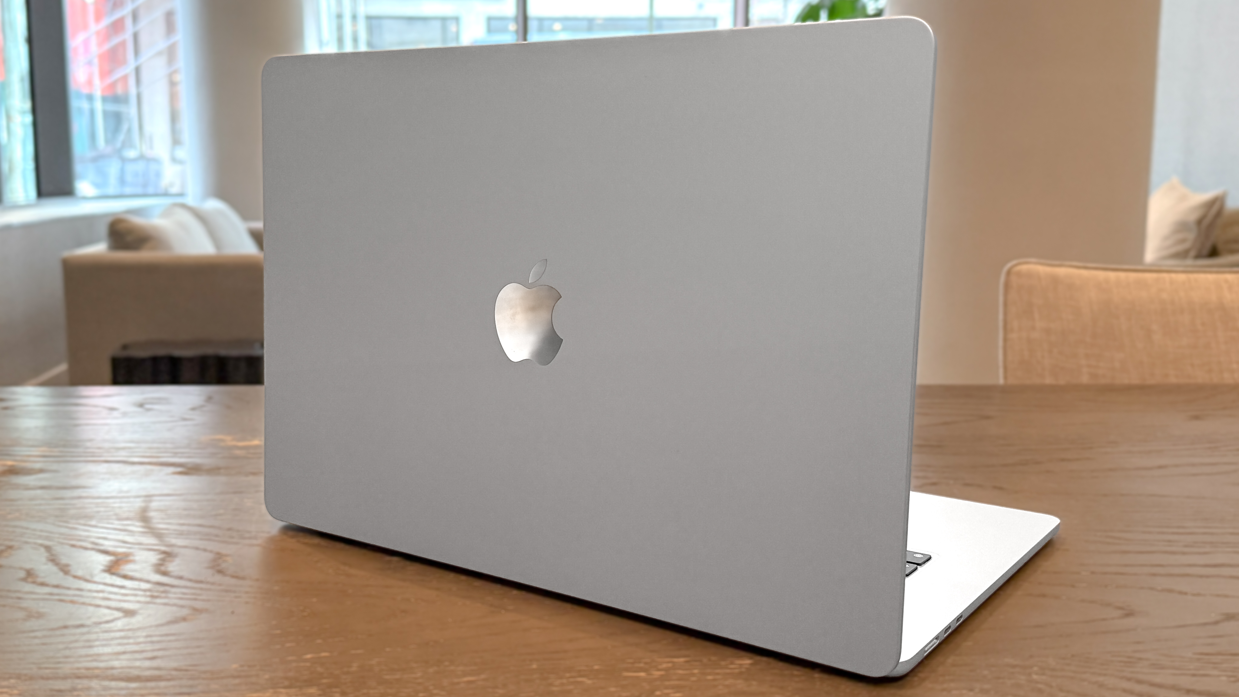 The back of the MacBook Air 15-inch M5