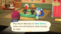 Animal Crossing: New Horizons tailor