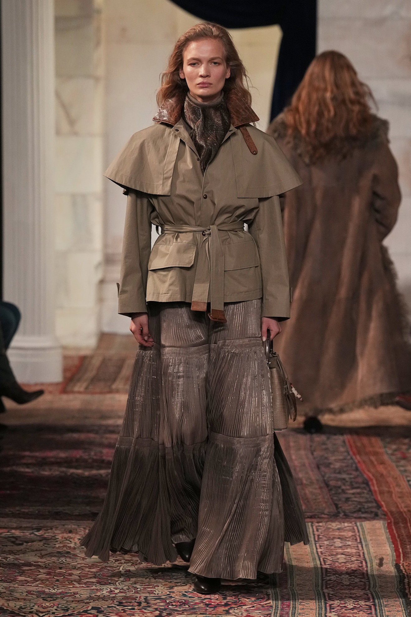 models walk the Ralph Lauren Fall 2026 runway