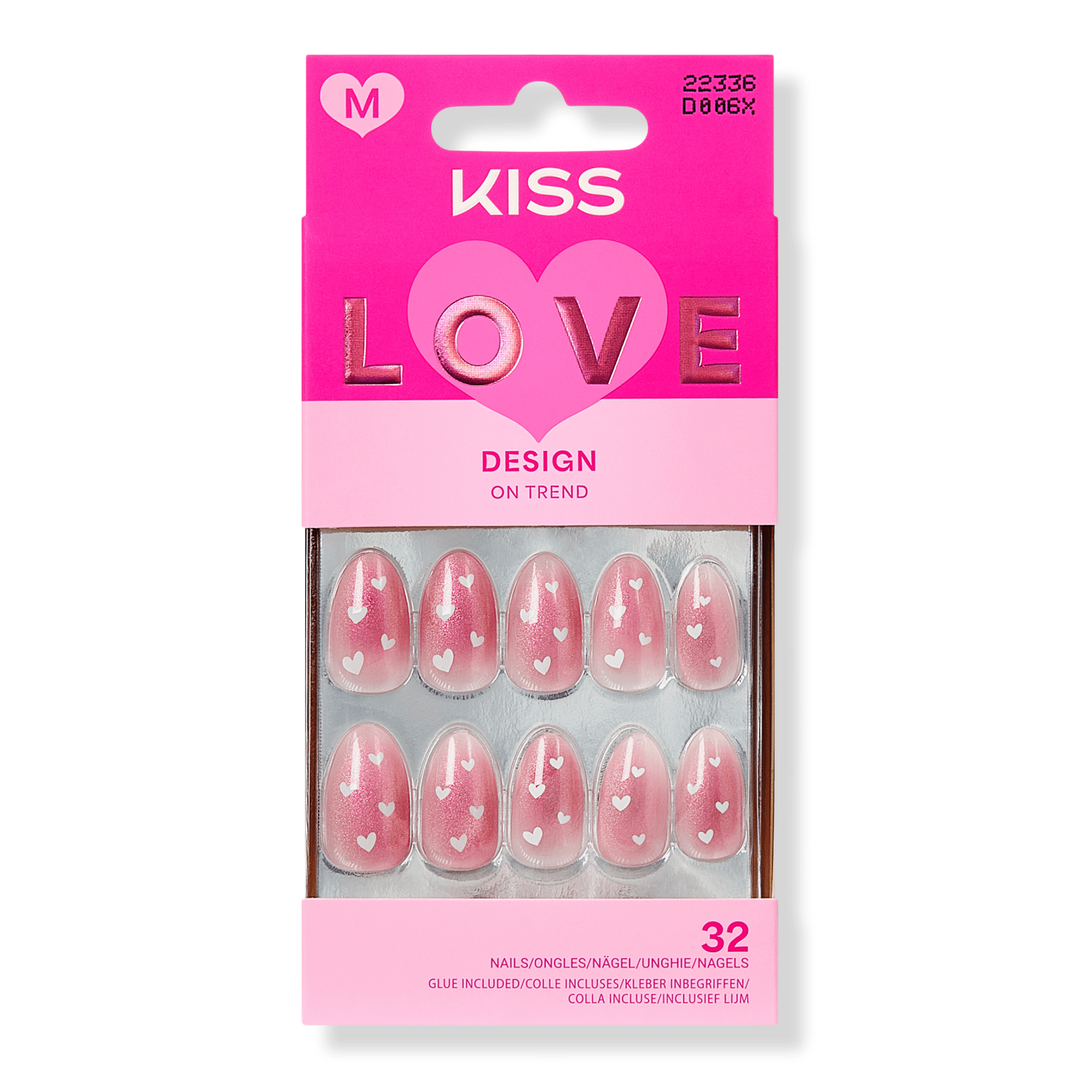 Kiss, Love Design My Forever Valentine Valentine's Day Press on Nails