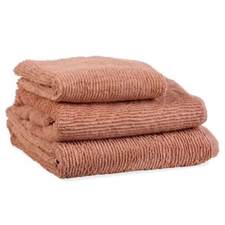 Organic Bath Towel in Putty Pink