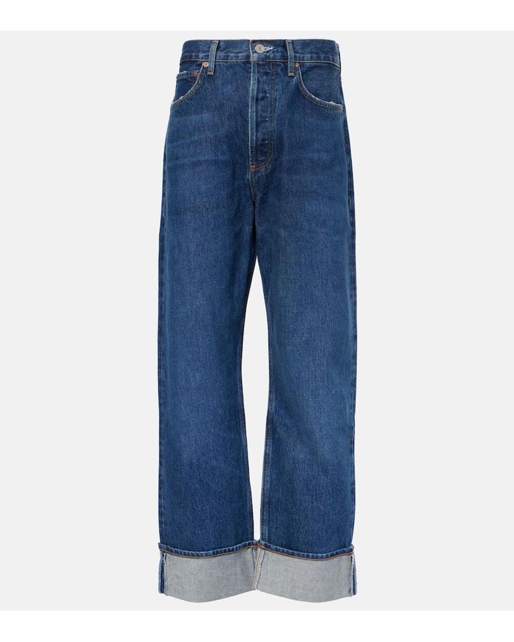 Fran Mid-Rise Straight Jeans