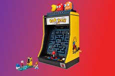 The Lego Pac-Man arcade cabinet