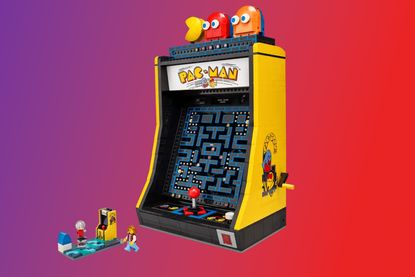 The Lego Pac-Man arcade cabinet