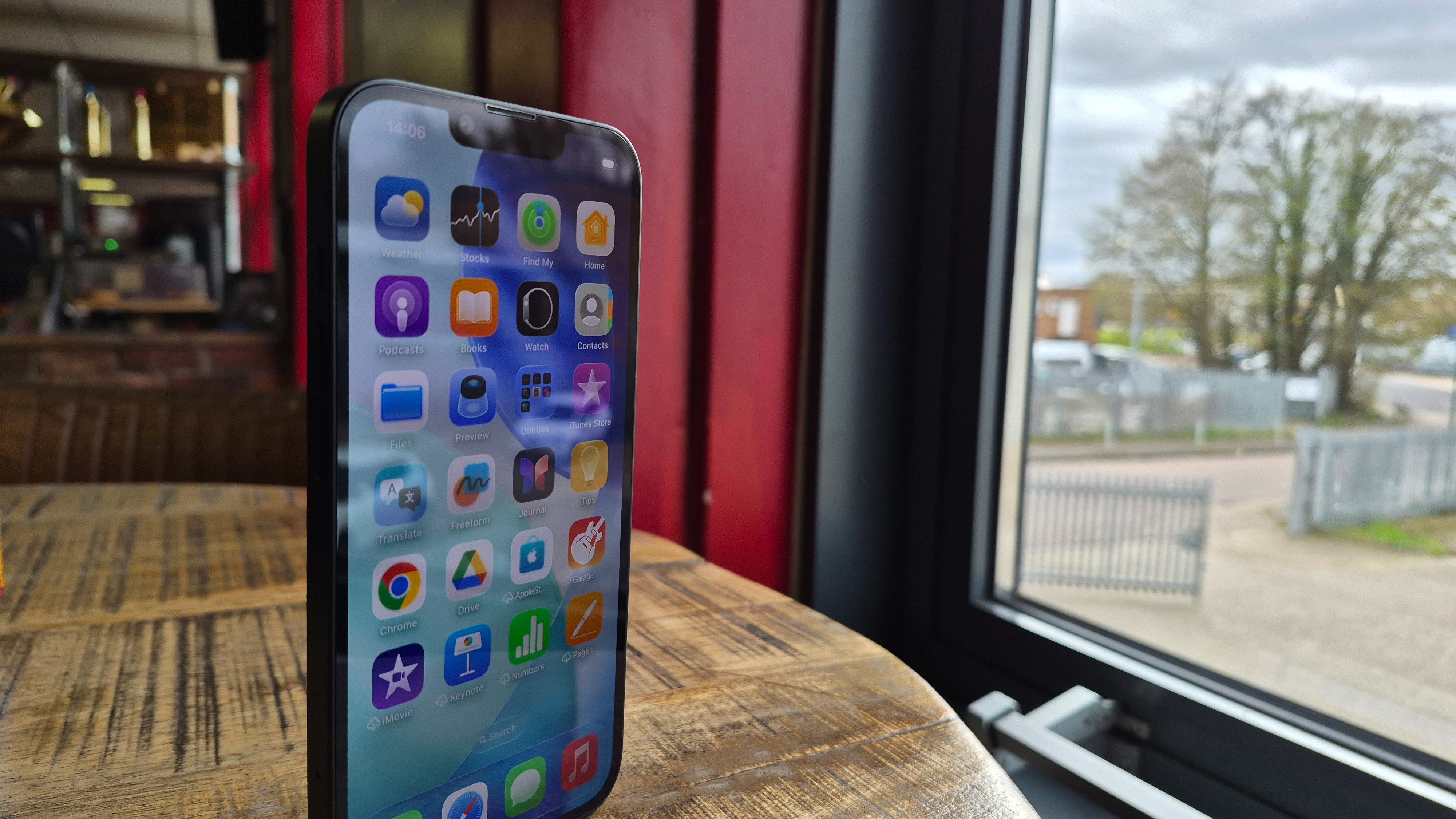 The Apple iPhone 17e on a desk