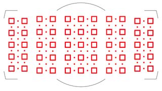 The D850 uses the same Multi-CAM 20K module that offers 153 AF points in total, arranged in the above configuration