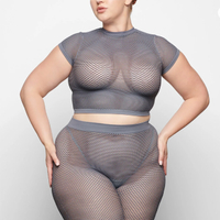 SKIMS Perforated Seamless Short, in Onyx, Marble, Lime, Cobalt and Steel Grey, $52