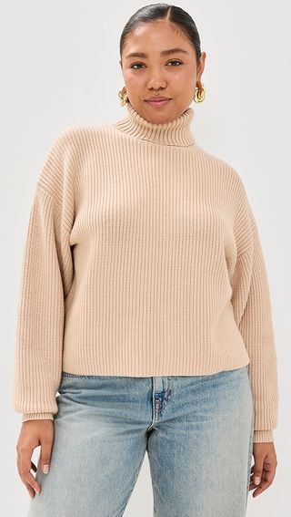 Good American Cozy Ribbed Turtleneck