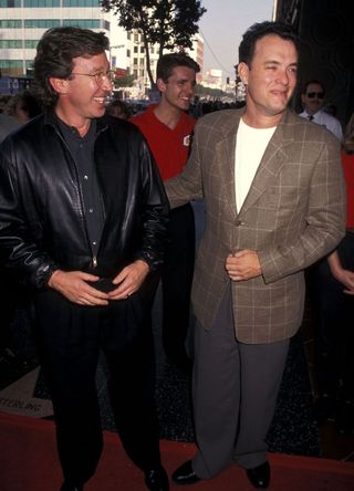 Tim Allen and Tom Hanks at the premiere of Toy Story.