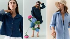 3 models wearing new season Barbour 