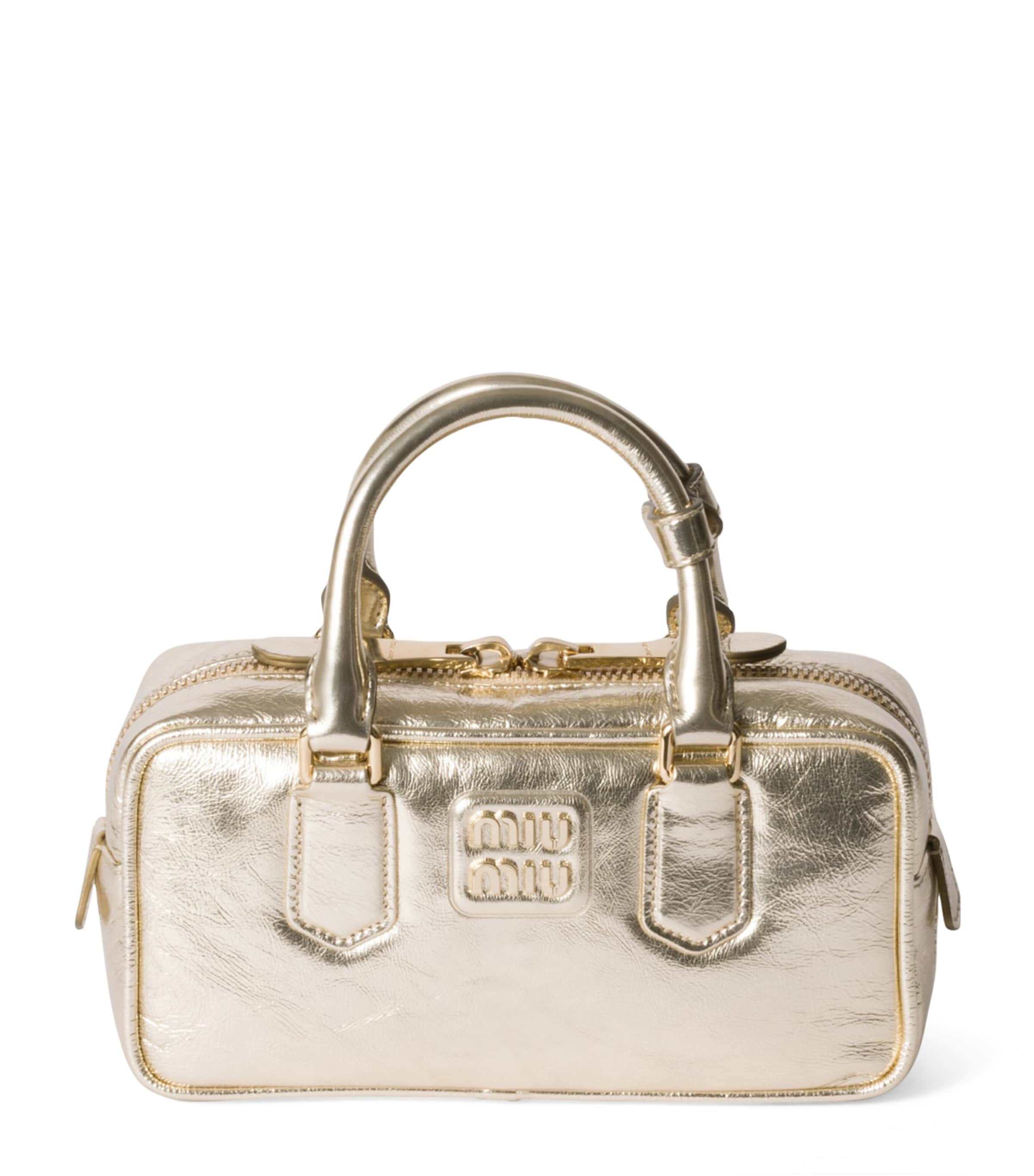 Miu Miu Leather Arcadie Top-Handle Bag