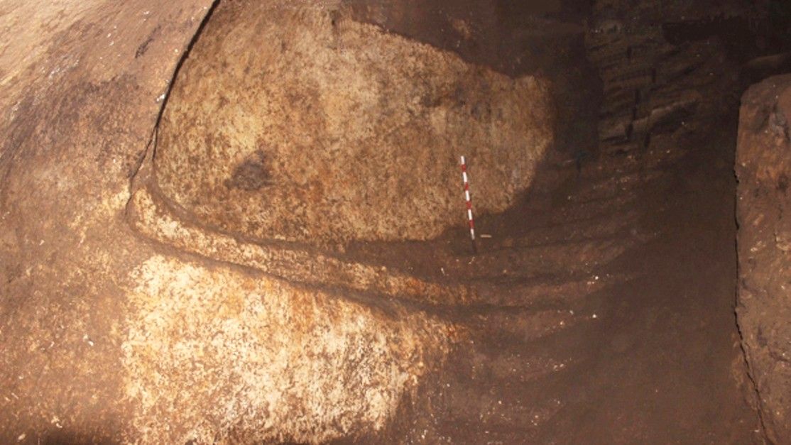 A photo of the underground complex in southern Turkey.