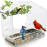 Wild Birds of Joy Bird House Window Bird Feeder $21.95 | Amazon
