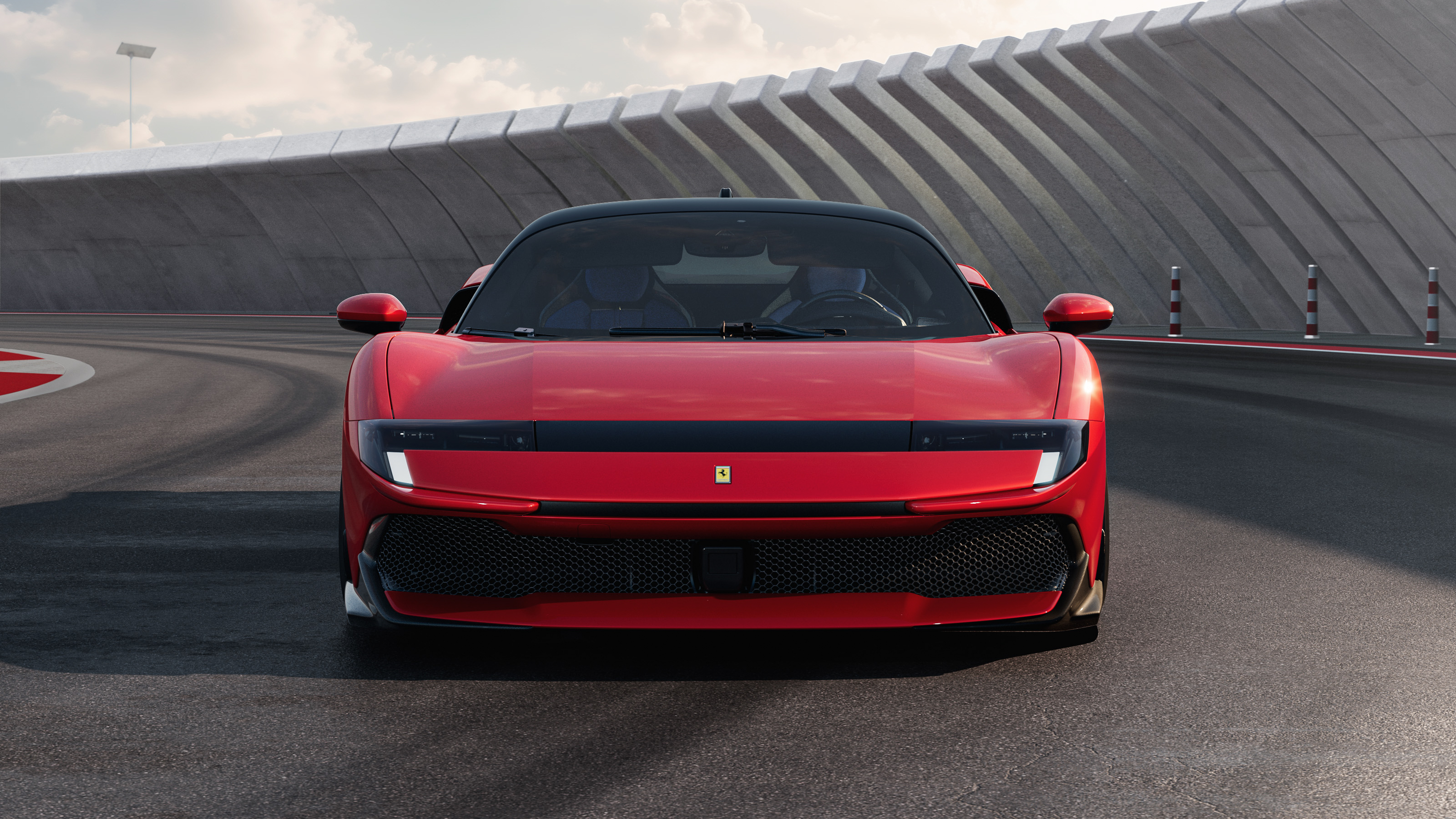 External view of the angular and striking 849 Testarossa