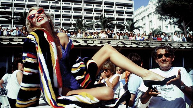 Jerry Hall and Helmut Newton, Cannes by David Bailey, 1983