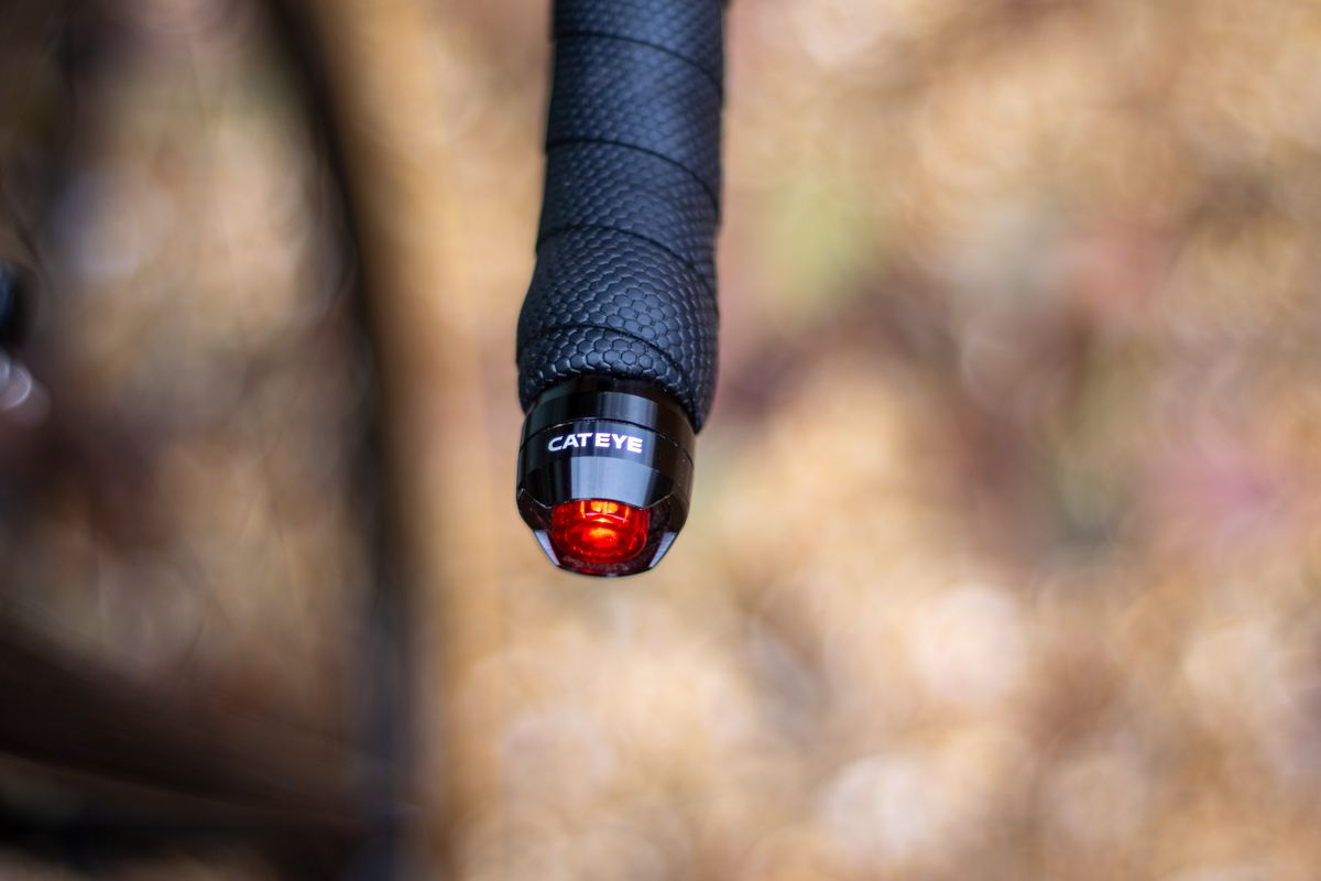 A Cateye Orb bar end light
