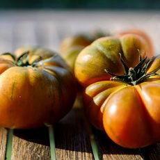 fresh, ripe heirloom tomatoes 