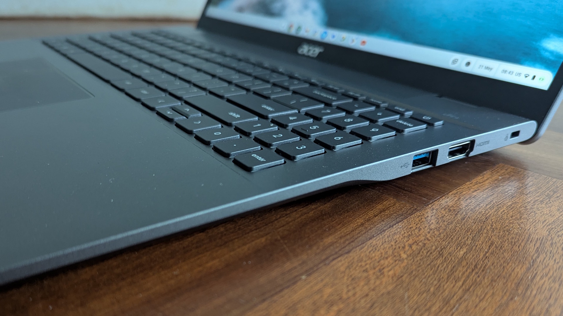 The Acer Chromebook Plus 516 on a desk