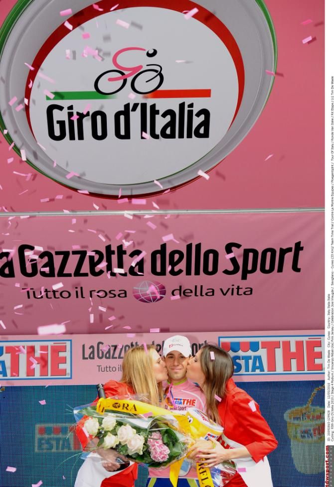 A first of many maglia rosas for Vincenzo Nibali back in2010