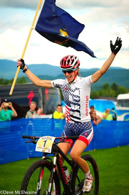 Lea Davison (Specialized) wins the Catamount Classic Pro XCT