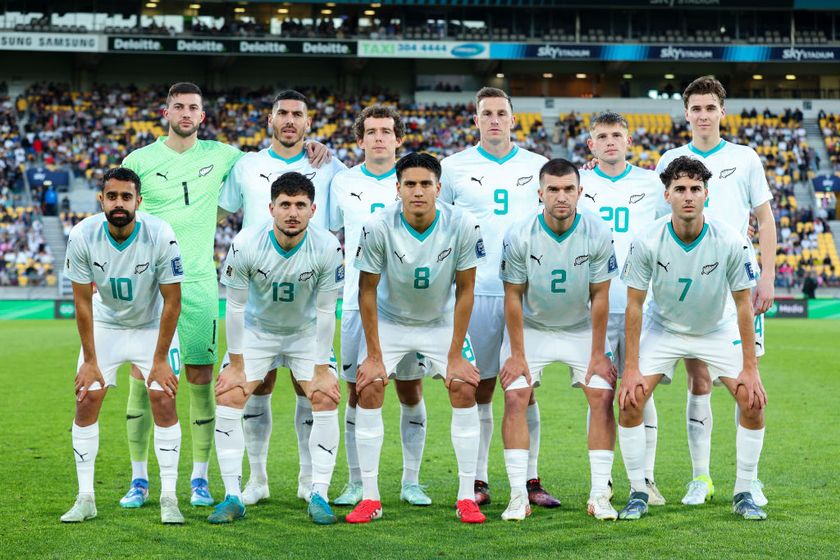 New Zealand World Cup 2026 squad: New Zealand pose for a team photo during the FIFA World Cup 2026 OFC Qualifier Semi Final match between New Zealand All Whites and Fiji at Sky Stadium on March 21, 2025 in Wellington, New Zealand.