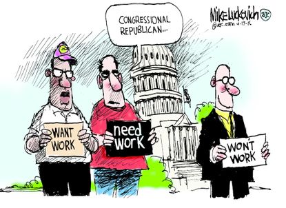 Political Cartoon U.S. Congressional Republicans