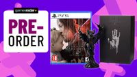 Image of the Death Stranding 2 On The Beach Collector's Edition on a purple GamesRadar background.
