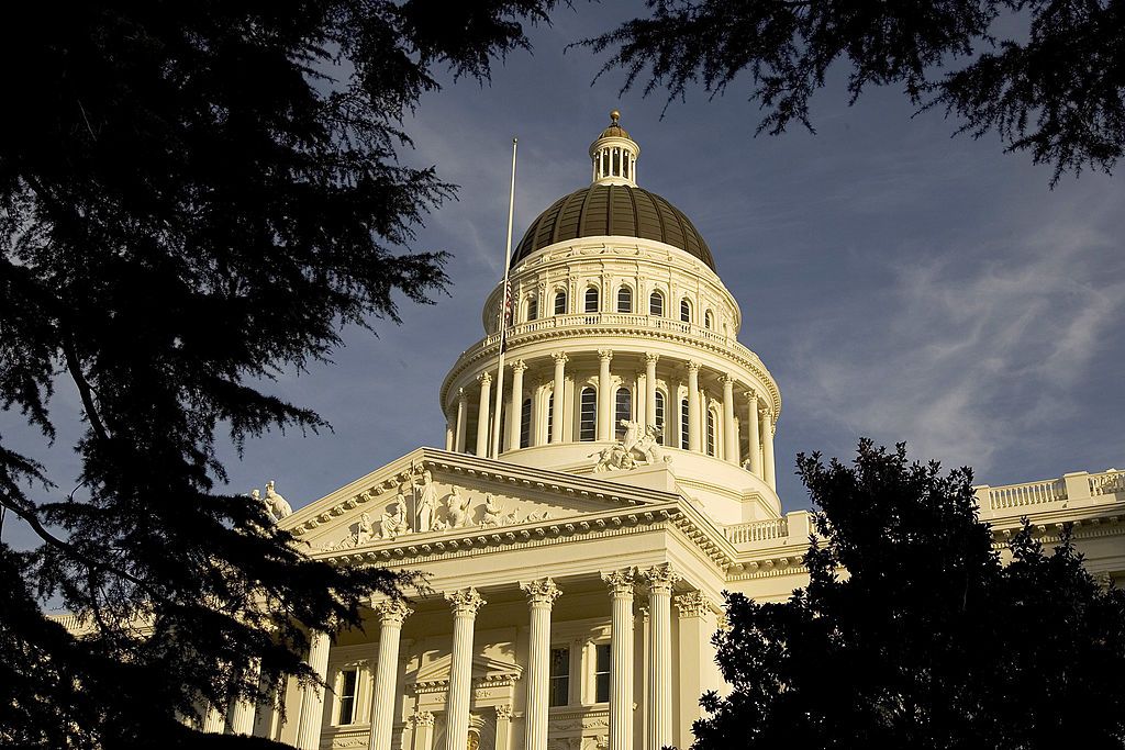 The California state capitol in Sacramento.