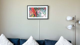 Image of Netgear Meural Canvas II in a living room