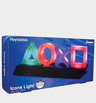 PlayStation Icons Light box on a plain background