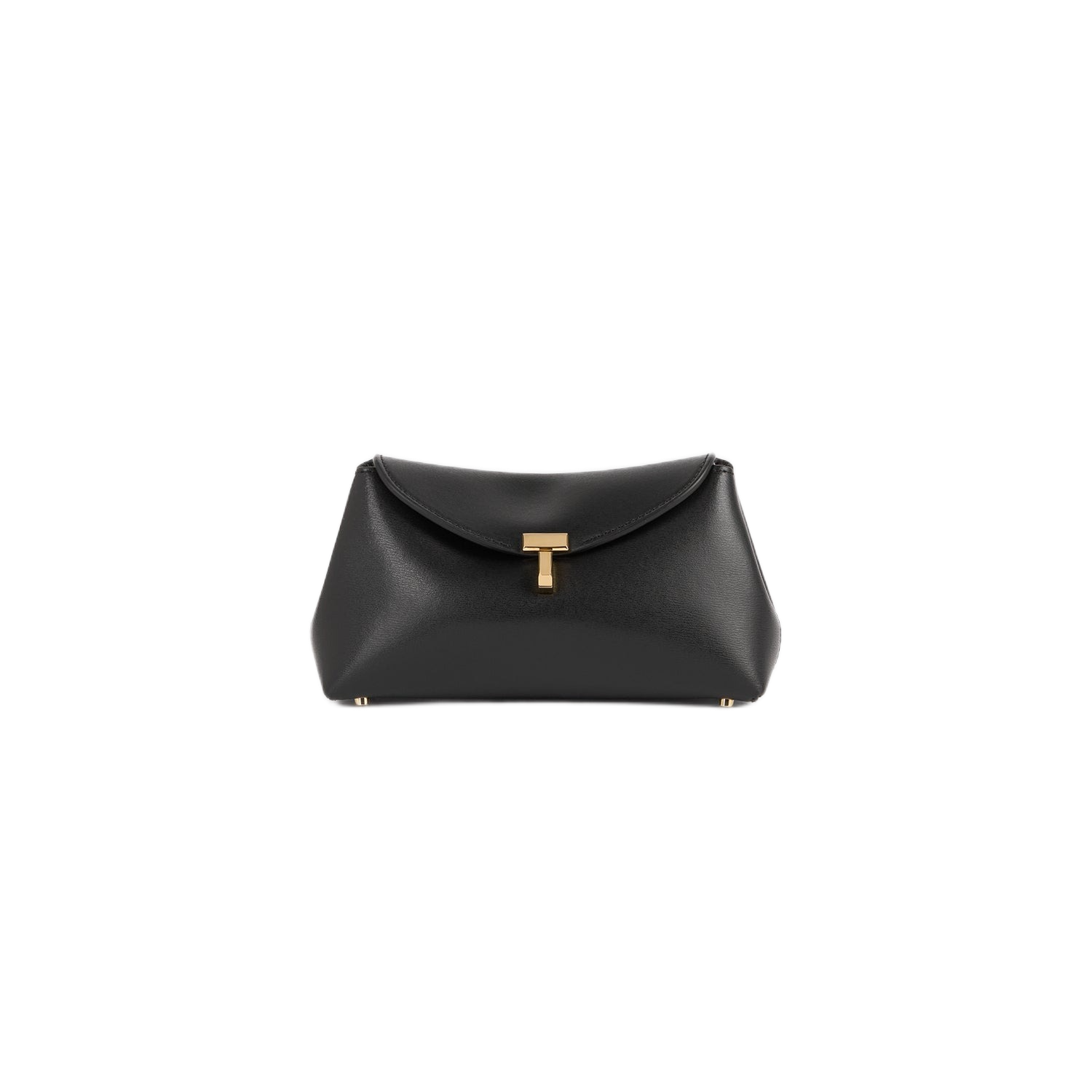 Mini T-Lock Leather Clutch Black - One Size