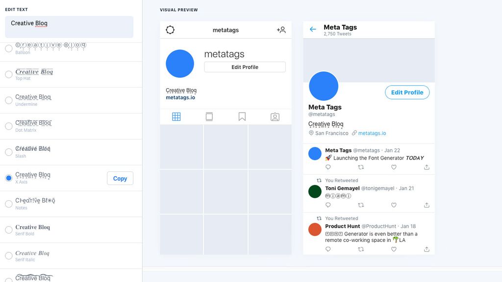 The 5 best Instagram font generators Creative Bloq